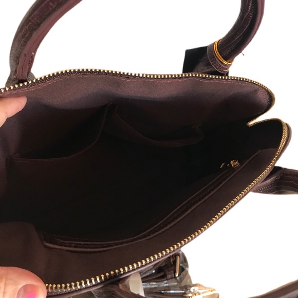 ♥️sold♥️NWT BEBE Logo Purse Satchel Hand Bag Crossbody - Picture 4 of 8